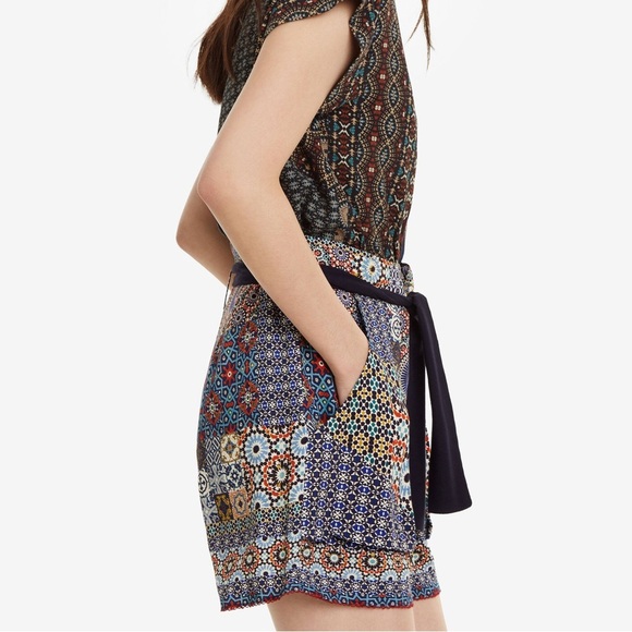 Desigual Shasa Pattern Shorts (10) - Picture 11 of 12